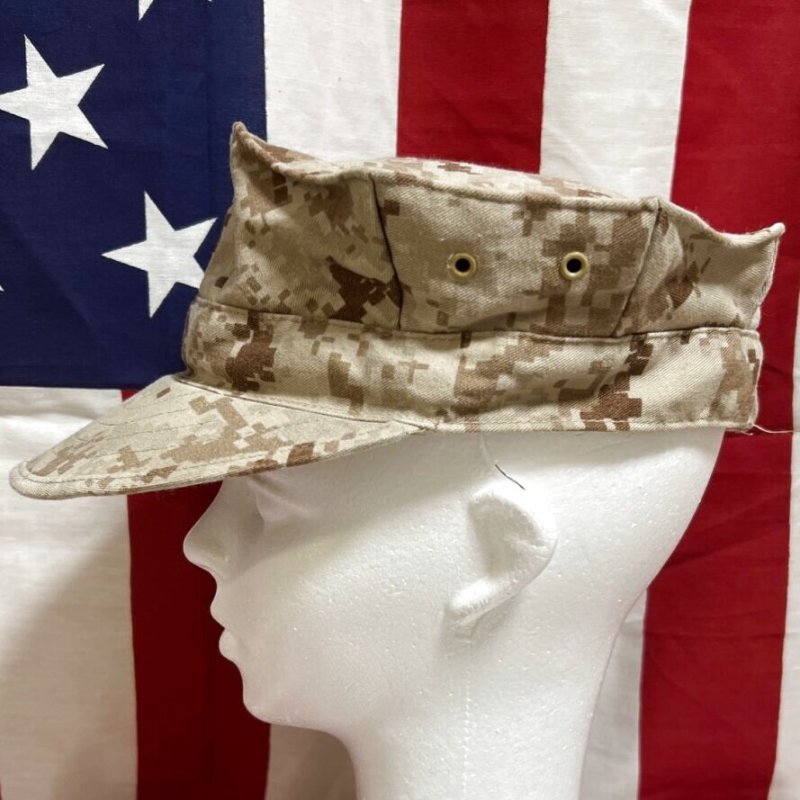 画像3: 米軍実物 USMC デザートマーパット CAP  MEDIUM (3)