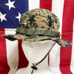画像1: 米軍実物 ウッドランドマーパットブーニーハット MEDIUM (1)