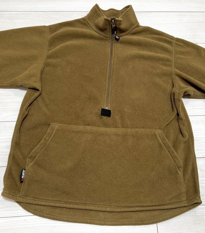 画像2: 米海兵隊実物 USMC ポーラテックフリース コヨーテ LARGE (2)