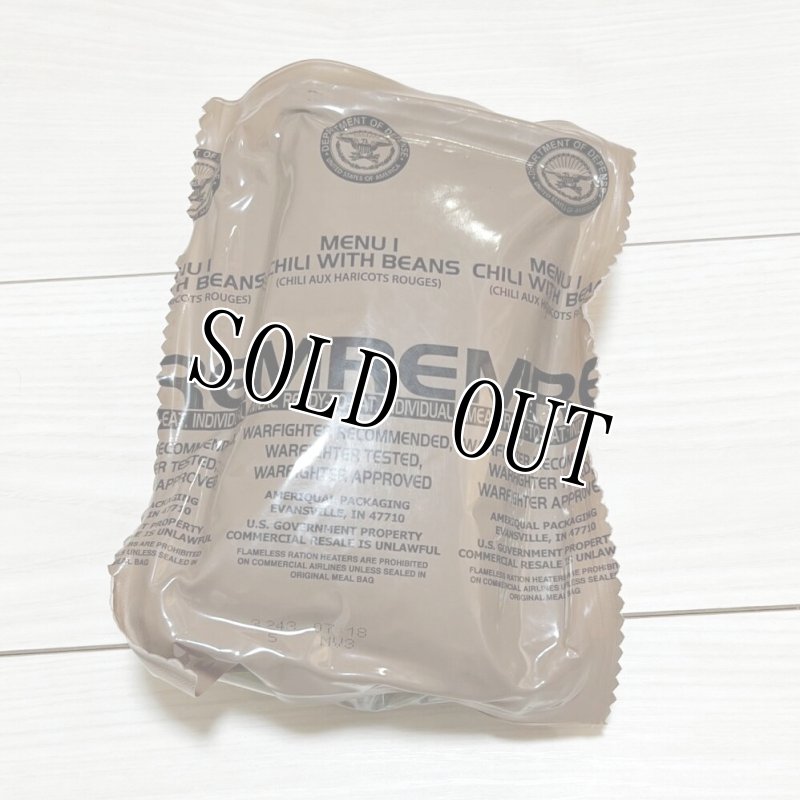 画像1: 米軍実物 2026年9月検【アメリカル】MREレーション/戦闘食 MENU - 1 (1)