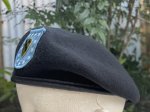 画像2: 米軍実物 米軍放出品 US ARMY 騎兵隊 ユニット ベレット デュイクレスト ベレー帽 (2)