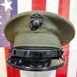画像2: 米軍実物 US MARINE サービス ドレス キャップ  7  (2)