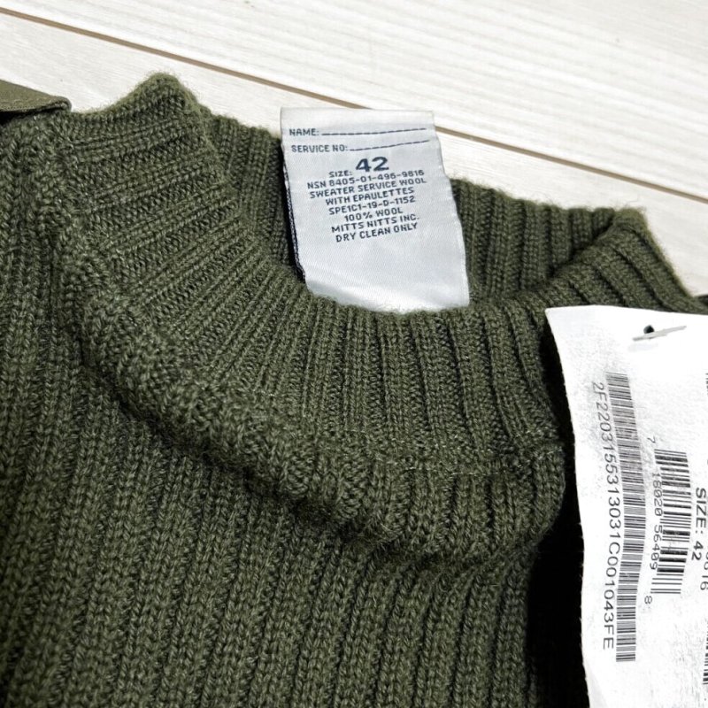 画像4: 米軍実物 USMC コマンドセーター 42 (4)