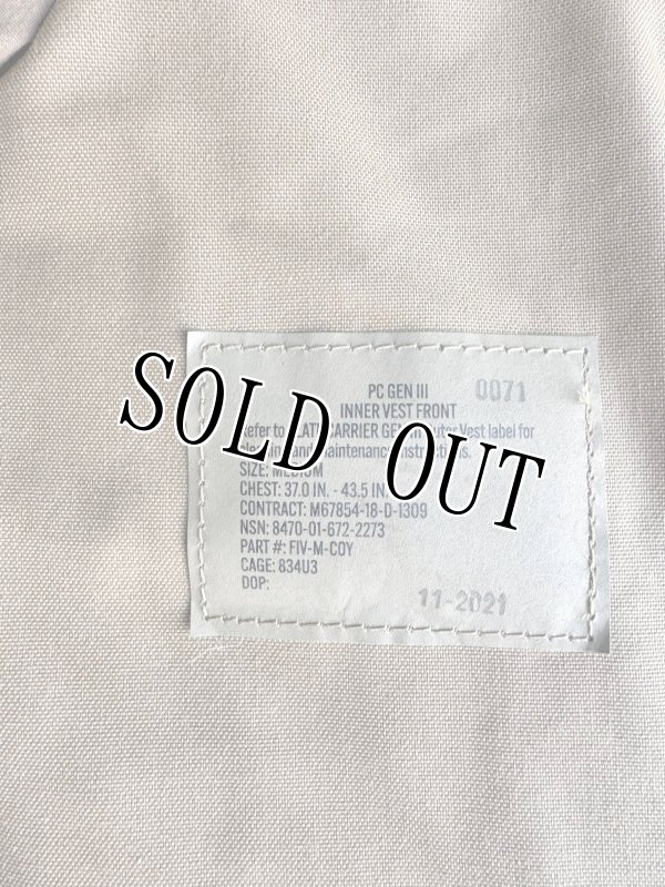 画像7: 海兵隊実物 USMC GEN3 プレートキャリア フロント MEDIUM コヨーテ (7)