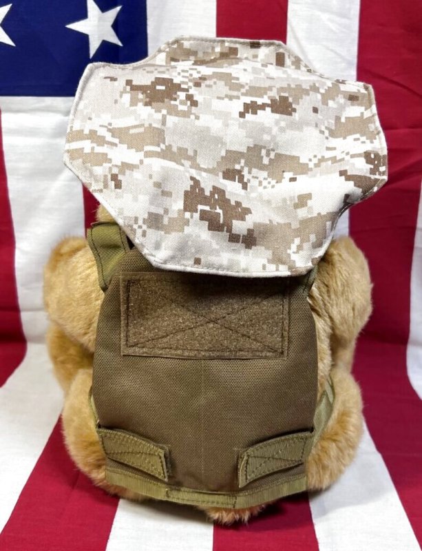 画像3: 米軍放出品 USMC 海兵隊 ミリタリー オードナンスプレキャリ着用ベアー　 (3)