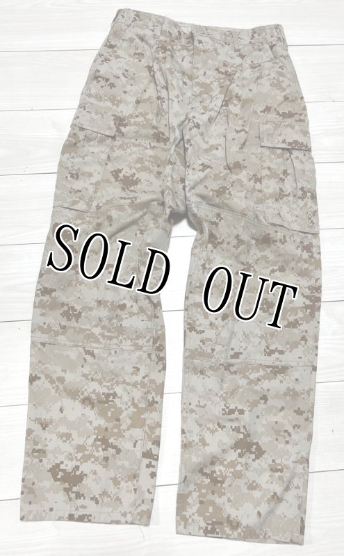画像1: 米軍実物 USMC デザートマーパットパンツ　MEDIUM-SHORT (1)