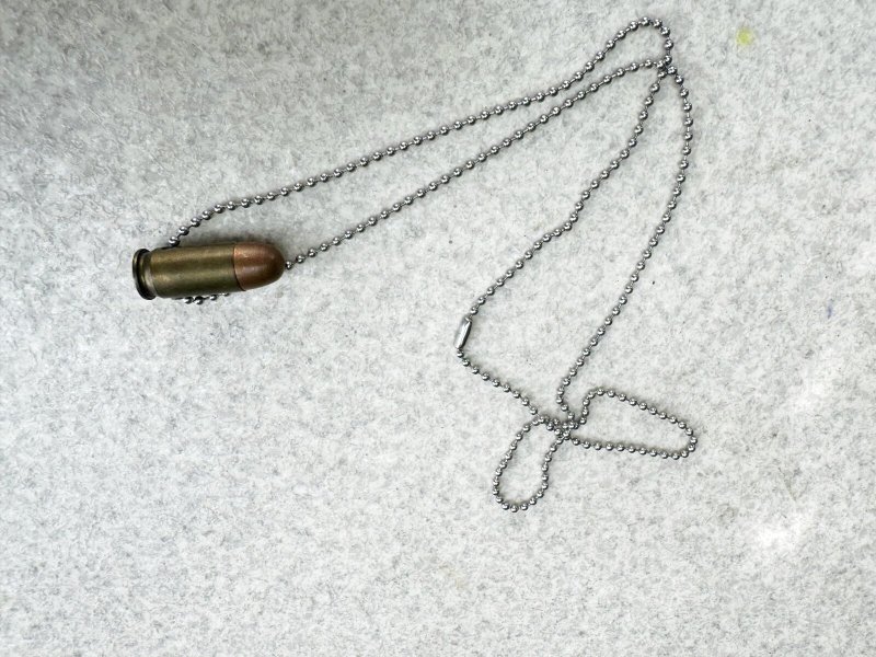 画像1: 米軍実物　アクセサリー弾　ネックレス (1)