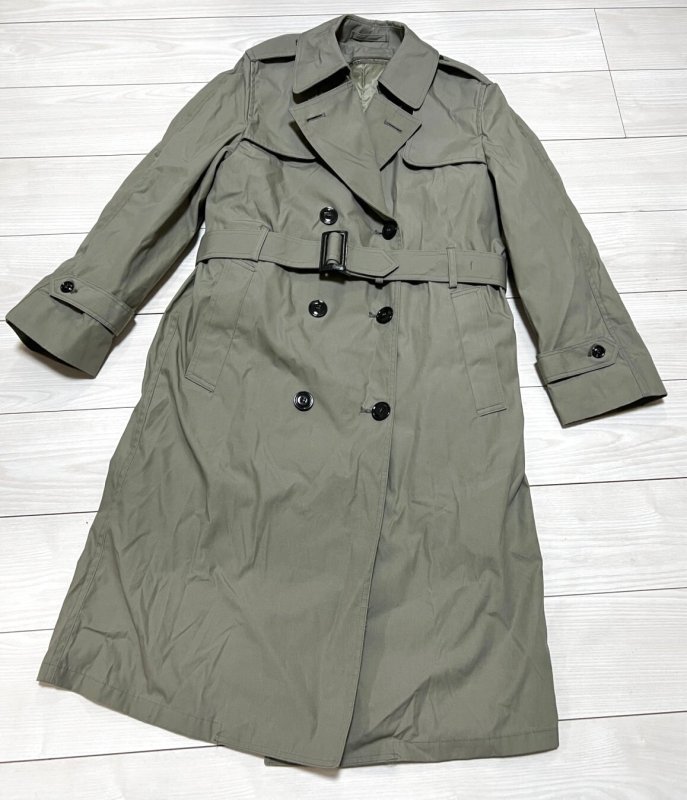 画像1: 米軍実物 海兵隊 ミリタリー トレンチコート 　WOMAN　8R (1)