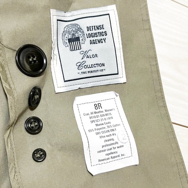 画像5: 米軍実物 海兵隊 ミリタリー トレンチコート 　WOMAN　8R (5)
