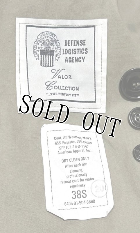 画像5: 米軍実物 海兵隊 ミリタリー トレンチコート 　38S (5)