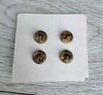 画像2: 米軍放出品 ピン.バッチ 少尉 ブラウン (2)