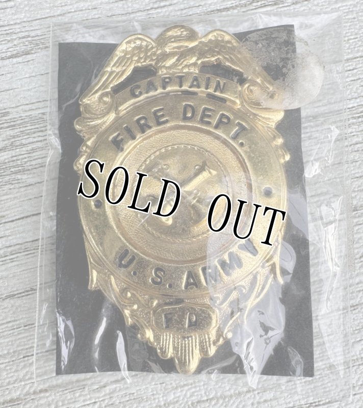 画像1: 米軍実物 U.S.ARMY FIRE FIGHTER FIRE DEPT. BADGE (1)
