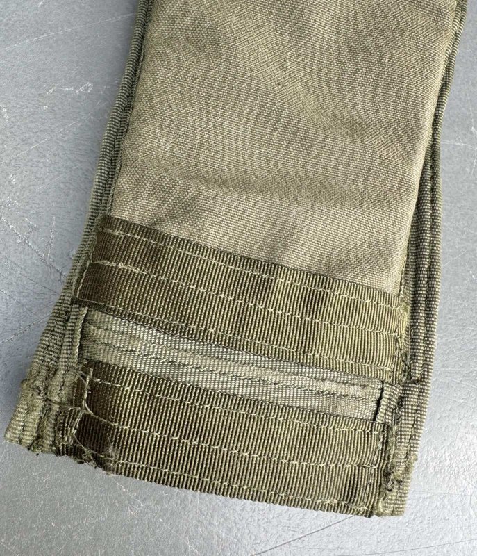 画像2: 米軍実物 エアークルー サバイバル ベスト  ナイフポケット w/レザーインサート　B12K (2)