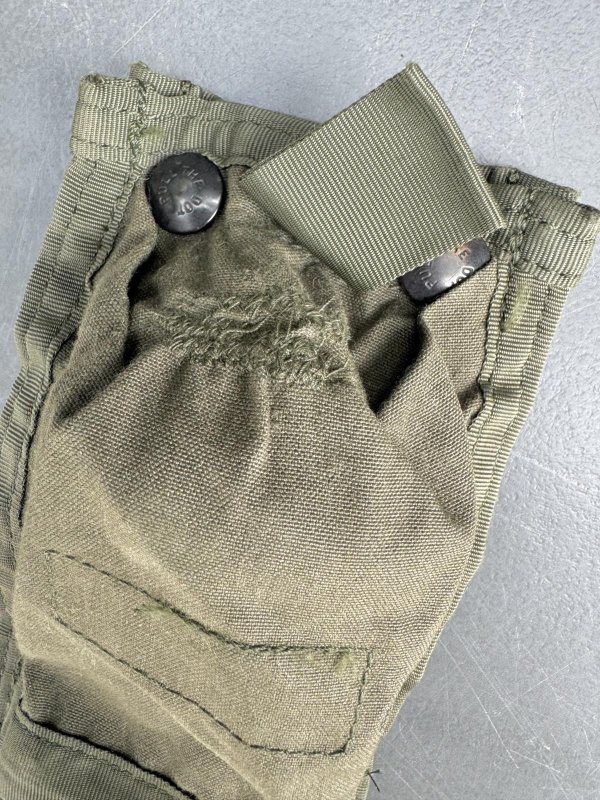 画像2: 米軍実物 エアークルー サバイバル ベスト  ナイフポケット w/レザーインサート　B12K (2)