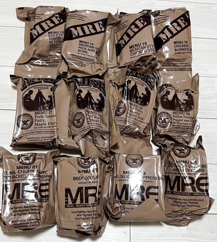画像1: 米軍実物 2025年10月検【アメリカル】MREレーション/戦闘食 MENU-B (1)