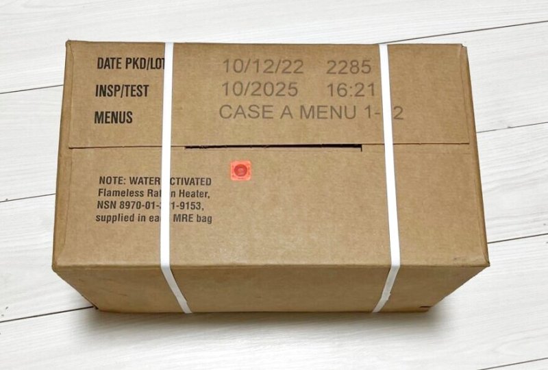 画像1: 米軍実物 2025年10月検【アメリカル】MREレーション/戦闘食 MENU-A (1)