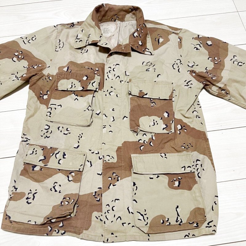画像2: 米軍実物 デザート6C チョコチップ 迷彩ジャケット　M-R (2)