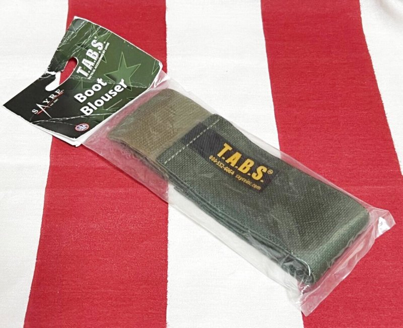 画像1: 米軍放出品 T.A.B.S.　ブーツ バンド  OD (1)