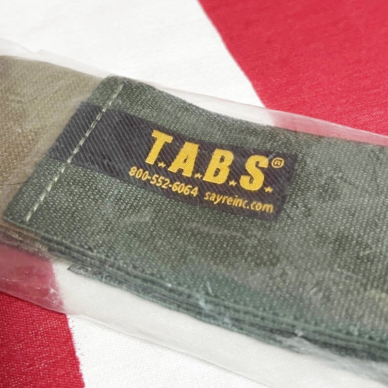 画像2: 米軍放出品 T.A.B.S.　ブーツ バンド  OD (2)