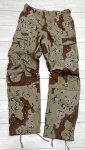 画像1: 米軍実物 デザート6C チョコチップ 迷彩パンツ　S-R (1)