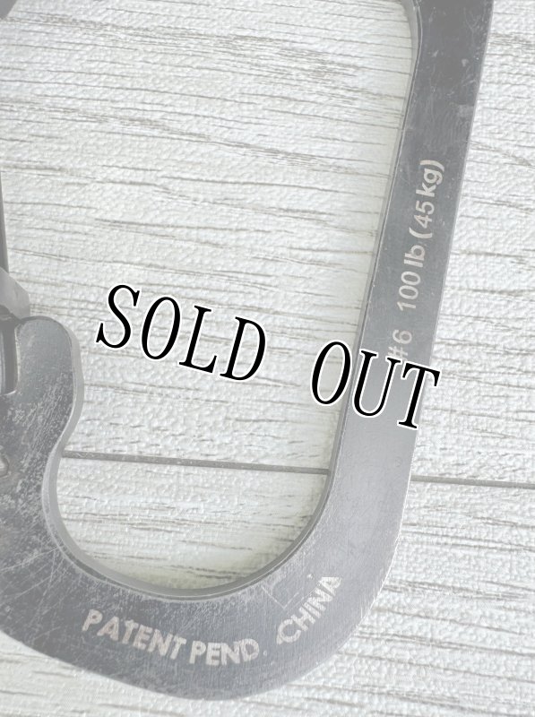 画像3: 米軍放出品 スライドロックカラビナー #6 (ブラック) (3)