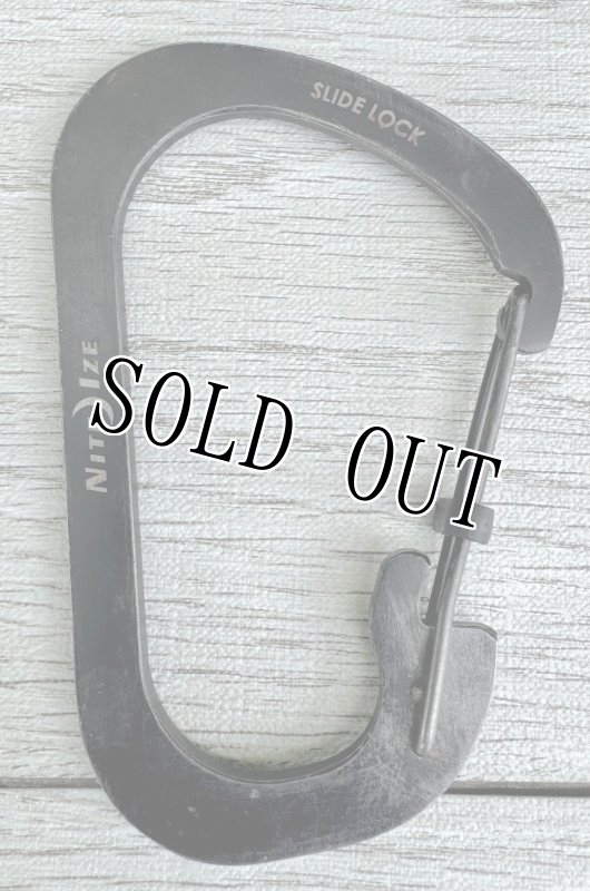 画像5: 米軍放出品 スライドロックカラビナー #6 (ブラック) (5)