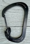 画像9: 米軍放出品 スライドロックカラビナー #6 (ブラック) (9)