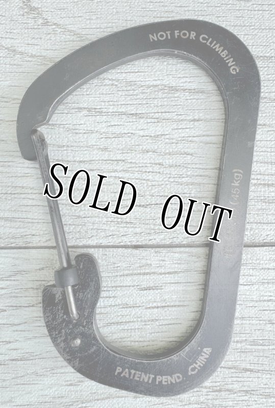 画像9: 米軍放出品 スライドロックカラビナー #6 (ブラック) (9)