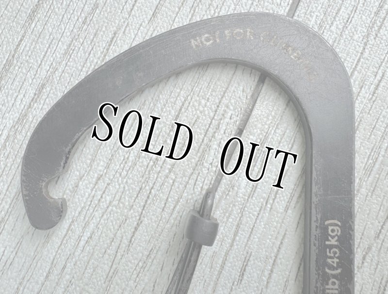 画像2: 米軍放出品 スライドロックカラビナー #6 (ブラック) (2)