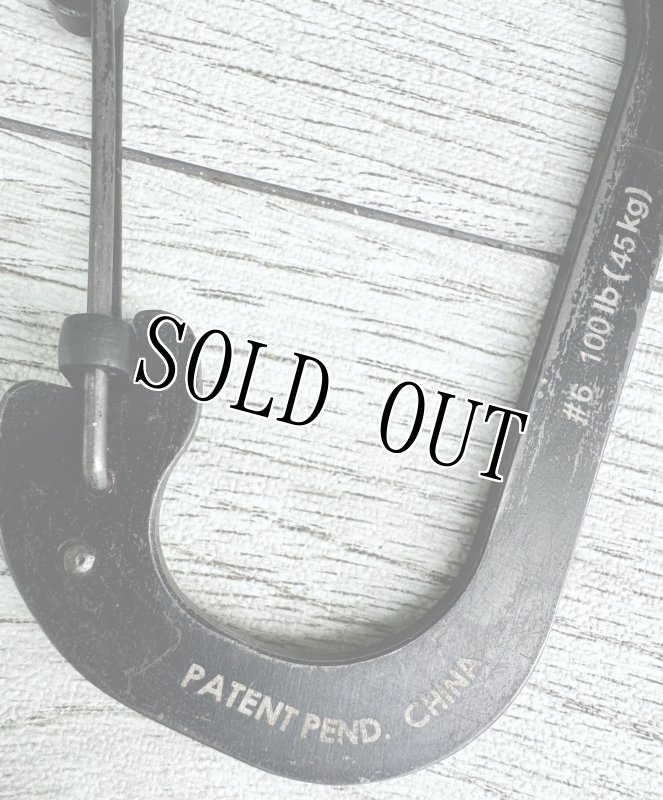 画像5: 米軍放出品 スライドロックカラビナー #6 (ブラック) (5)