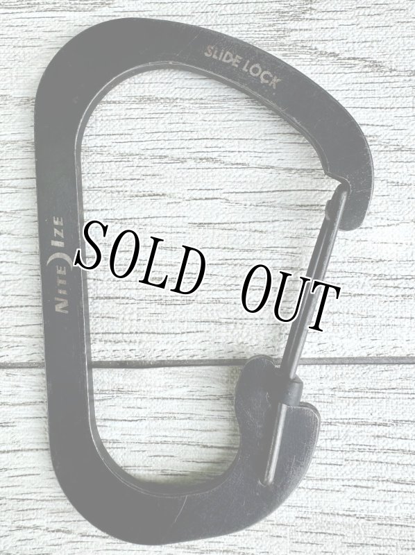 画像6: 米軍放出品 スライドロックカラビナー #6 (ブラック) (6)