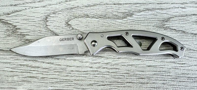 画像1: 米軍放出品 GERBER パラフレーム 1 ガーバー ナイフ ツール【ステンレス】スケルトンハンドル  (1)