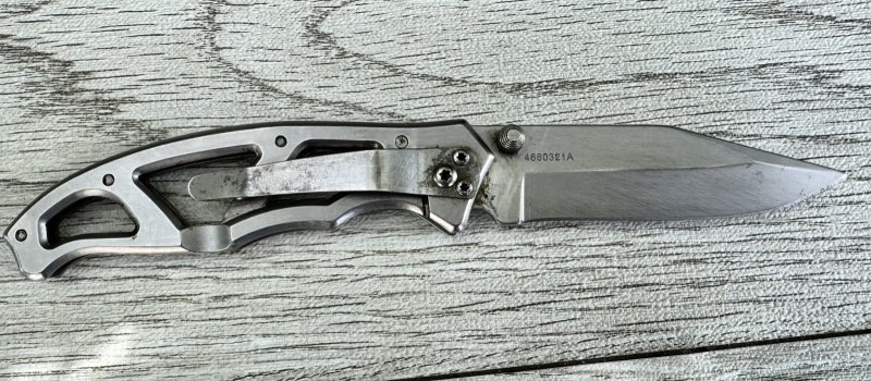 画像3: 米軍放出品 GERBER パラフレーム 1 ガーバー ナイフ ツール【ステンレス】スケルトンハンドル  (3)