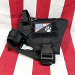 画像1: 米軍放出品 ICEFANG    K9 ドッグ ハーネス  S ブラック (1)