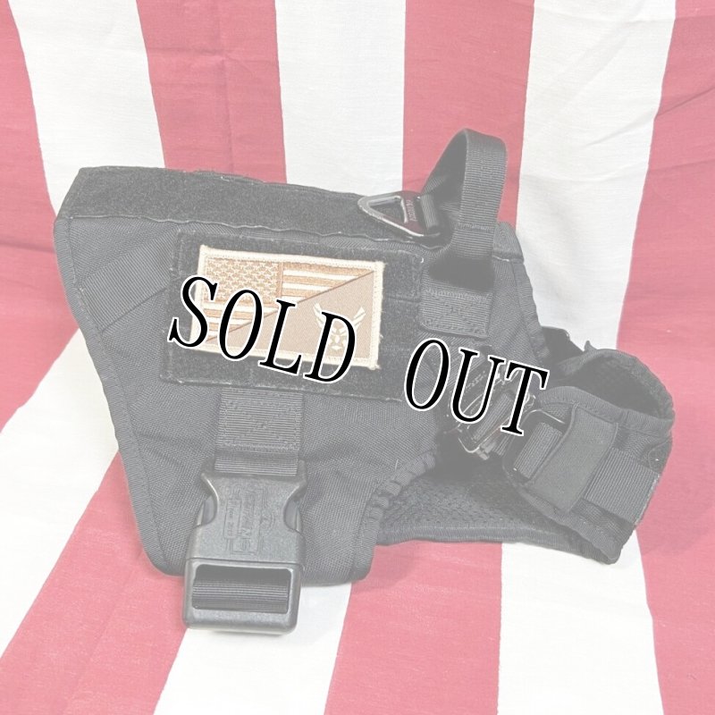 画像1: 米軍放出品 ICEFANG    K9 ドッグ ハーネス  S ブラック (1)