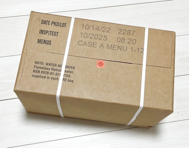 画像1: 米軍実物 2025年10月検【アメリカル】MREレーション/戦闘食 MENU-A (1)