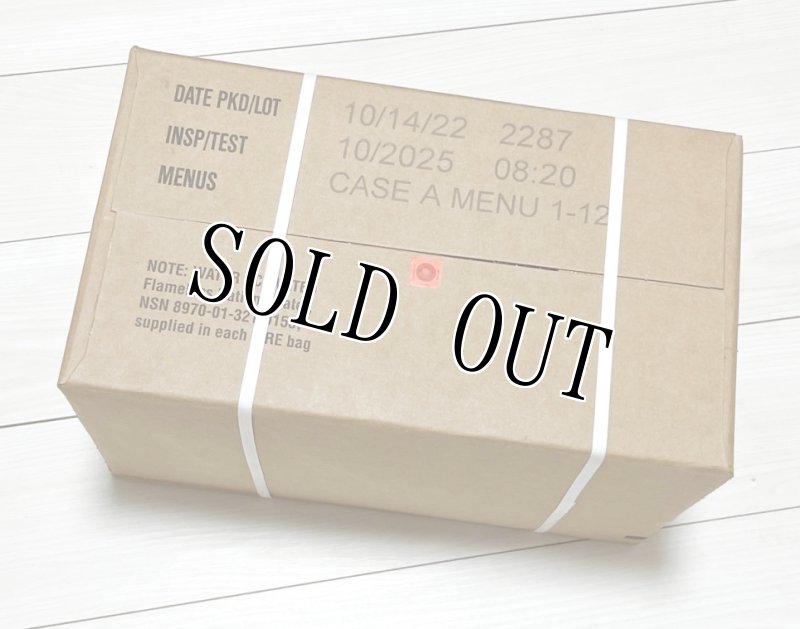 画像1: 米軍実物 2025年10月検【アメリカル】MREレーション/戦闘食 MENU-A (1)