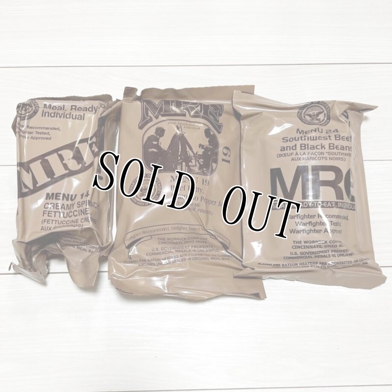 画像1: 米軍実物 2024年検【ワーニック】MREレーション/戦闘食 3個セット　キャンプ 車中泊 (1)
