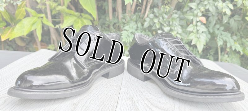 画像1: 米軍実物 US Army Enamel Service Shoes エナメル サービスシューズ (1)