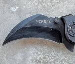 画像2: 米軍放出品 GERBER カランビット ホールディング ナイフ (2)