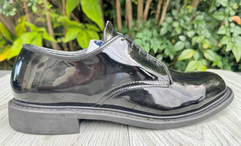画像2: 米軍実物 US Army Enamel Service Shoes エナメル サービスシューズ (2)