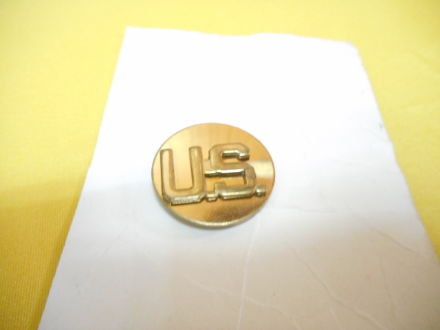画像1: 米軍実物　US　ARMY  US　Lapel Pin,　(GOLD)  (1)