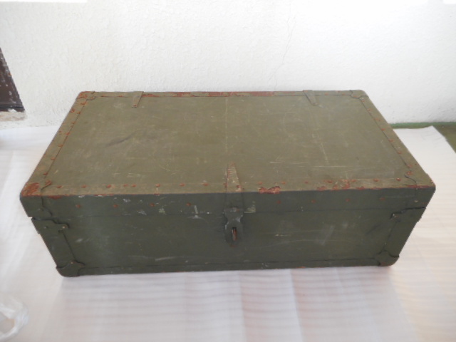 米軍放出品,VINTAGE ミリタリー　OD BOX