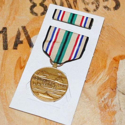 米軍実物 Southwest Asia Service リボン メダル リボン リボンバー ボタン