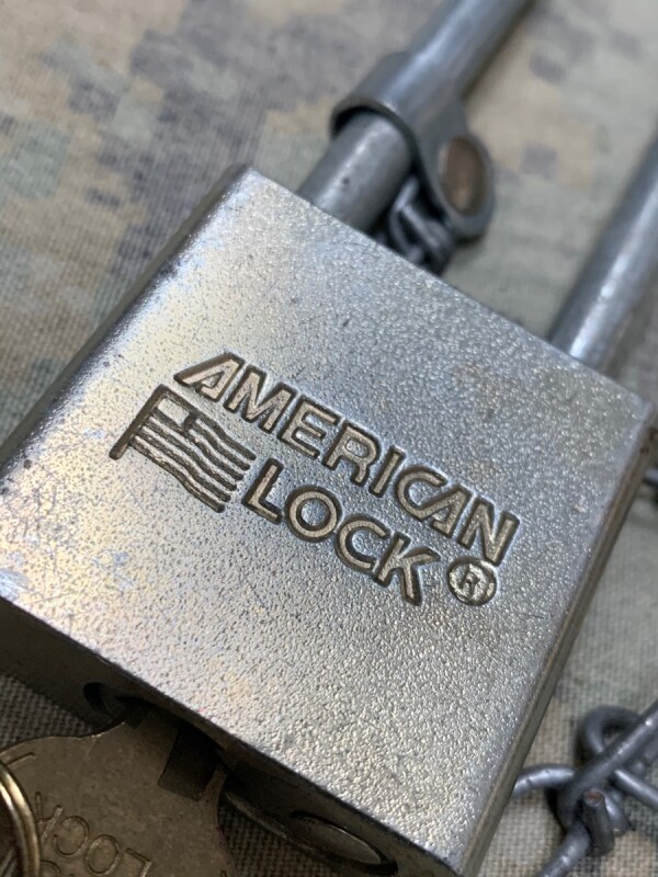 米軍放出品,軍用 AMERICAN LOCK Padlock 南京錠 グッズ／アクセサリー