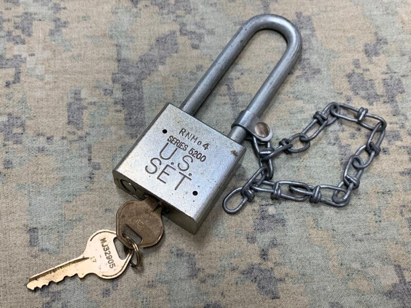 米軍放出品,軍用 AMERICAN LOCK Padlock 南京錠 グッズ／アクセサリー