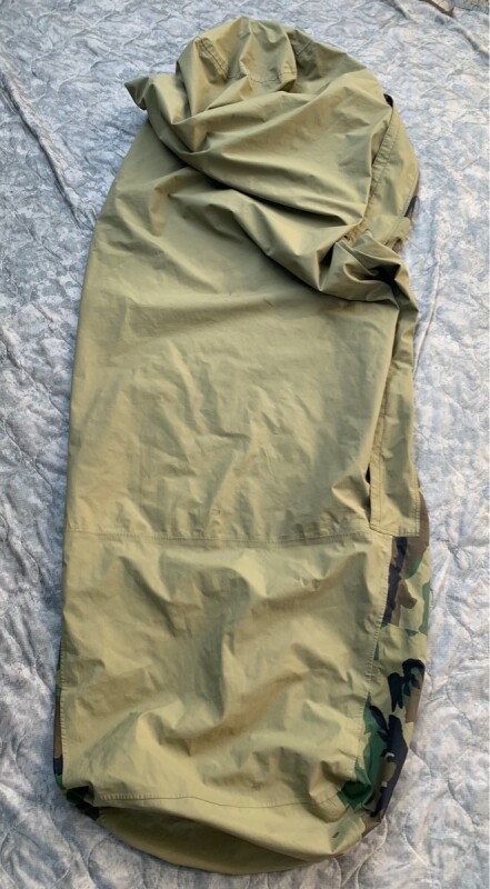 米軍実物 スリーピングバッグ ゴアテックスカバー 寝袋、寝具