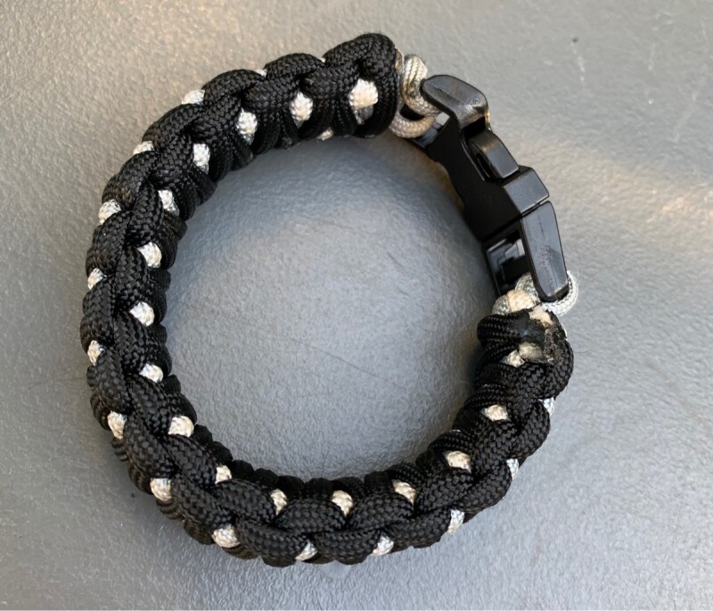 米軍放出品 パラコードブレス ブラック アウトドア