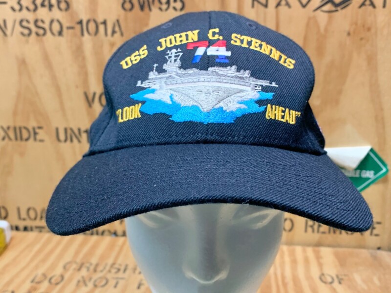 米軍放出品 Us Navy Uss John C Stennis Cvn 74 ジョン C ステニス 空母 キャップ ハット ネック