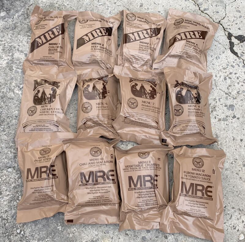米軍実物 19年検 Sopakco Mreレーション 戦闘食 Menu A Mreレーション 戦闘食